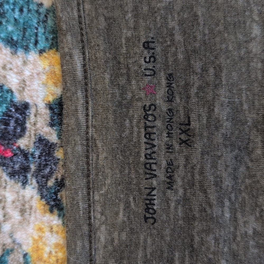 John Varvatos XXL Olive Green Henley Like New - Picture 2 of 6